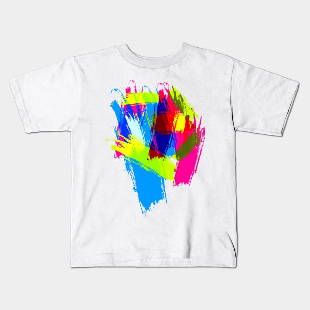 Rainbow Chaos Kids T-Shirt by Thisisblase